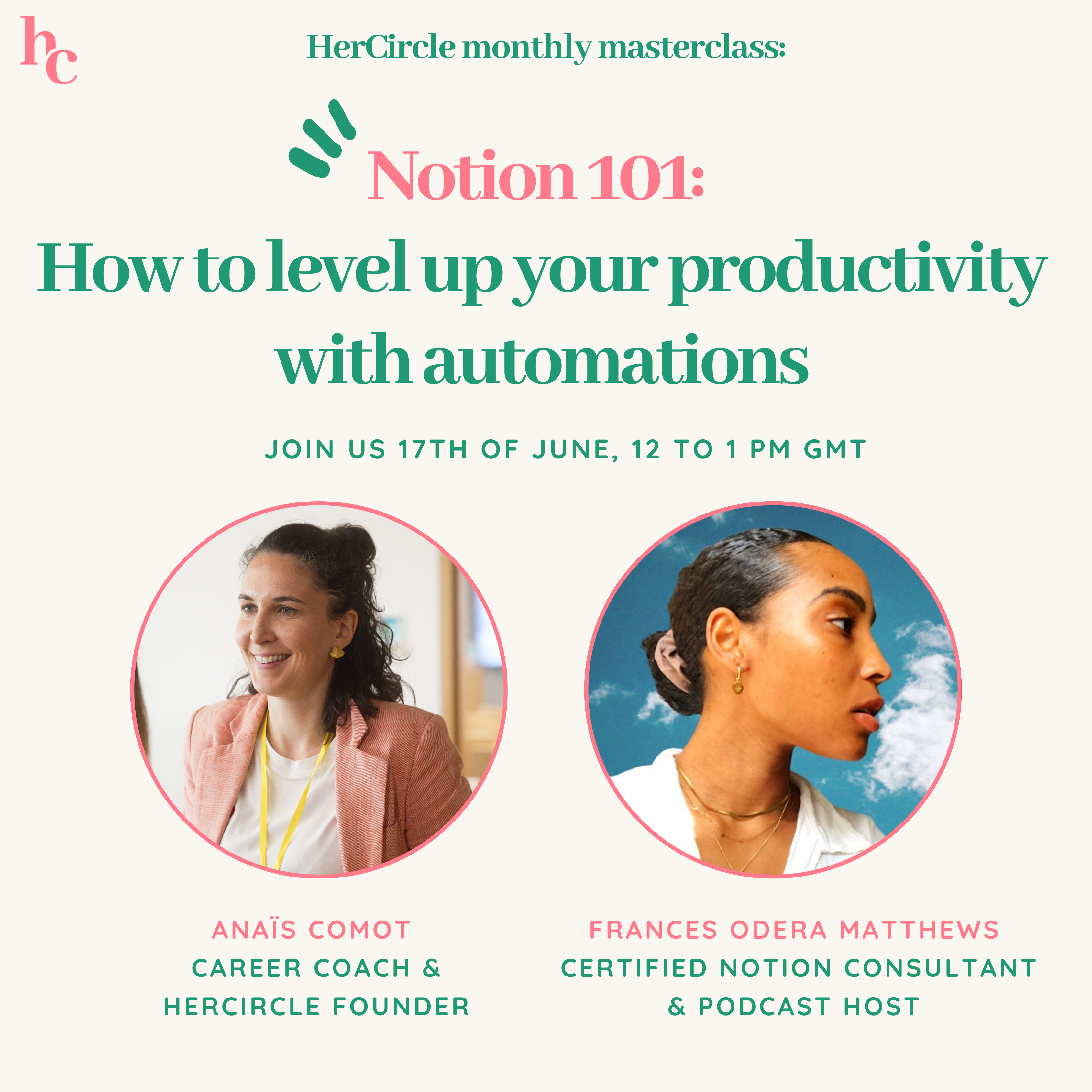 ⚡ Notion 101: How to level up your productivity with automations with Frances Odera Matthews