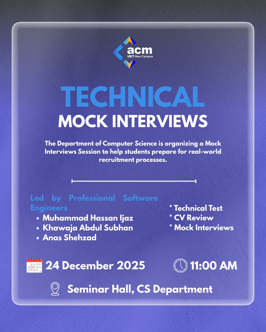 TECHNICAL MOCK INTERVIEWS