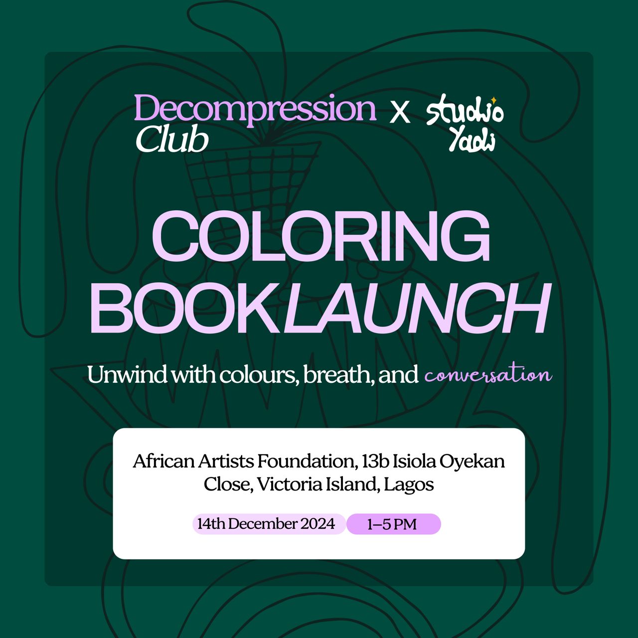 dc x studio yadi colouring book launch