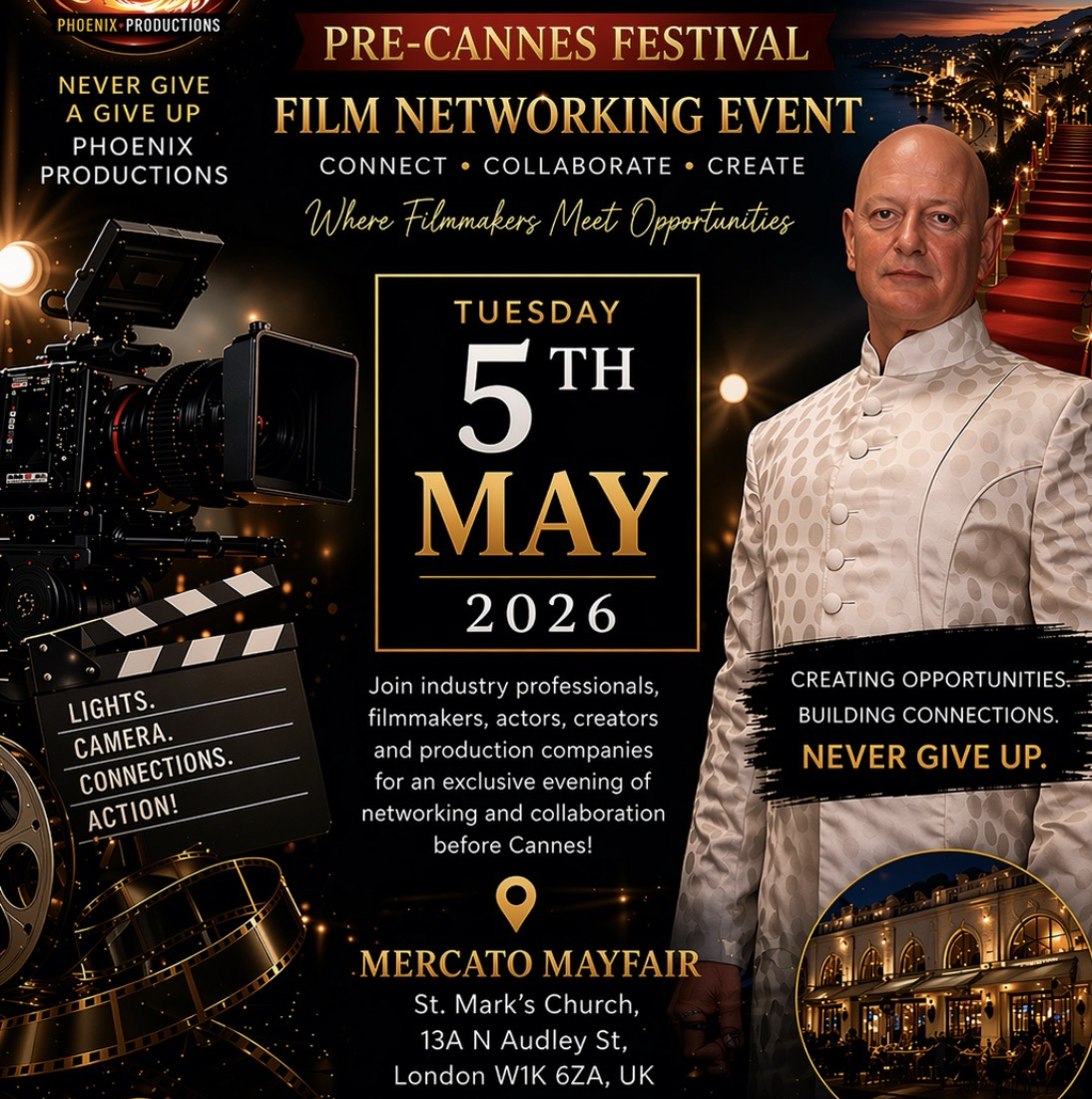 Phoenix Film Networking Group - is proud to be supported by Showbizy.ai . A media community building Ai app.