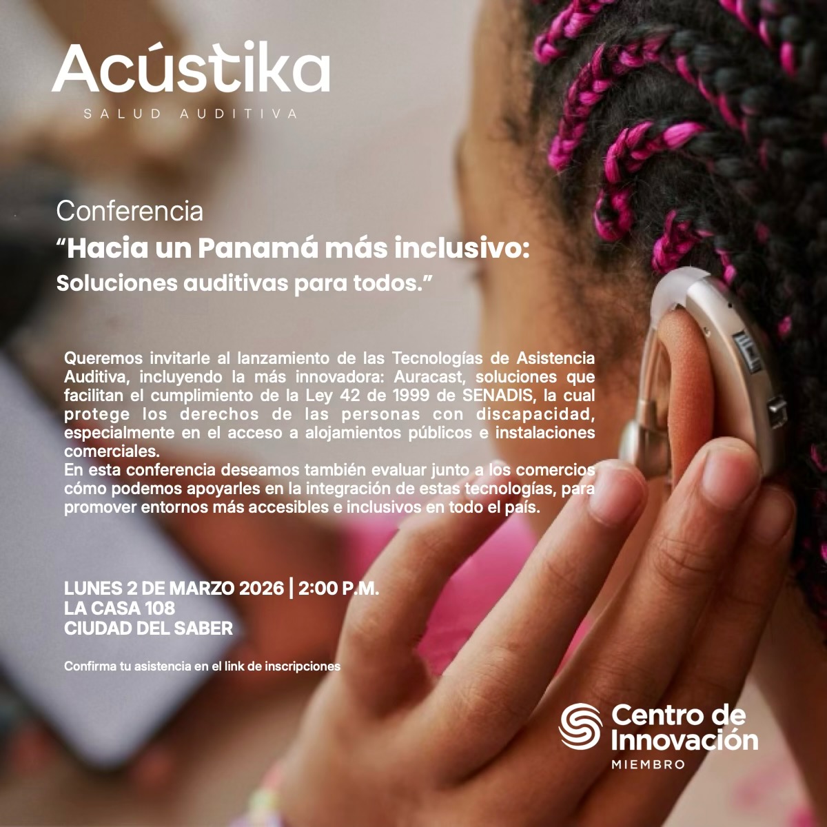 Panamá da un paso hacia la inclusión auditiva total: conoce las tecnologías que cambiarán tus espacios!