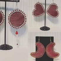 Salmon skin earring workshop