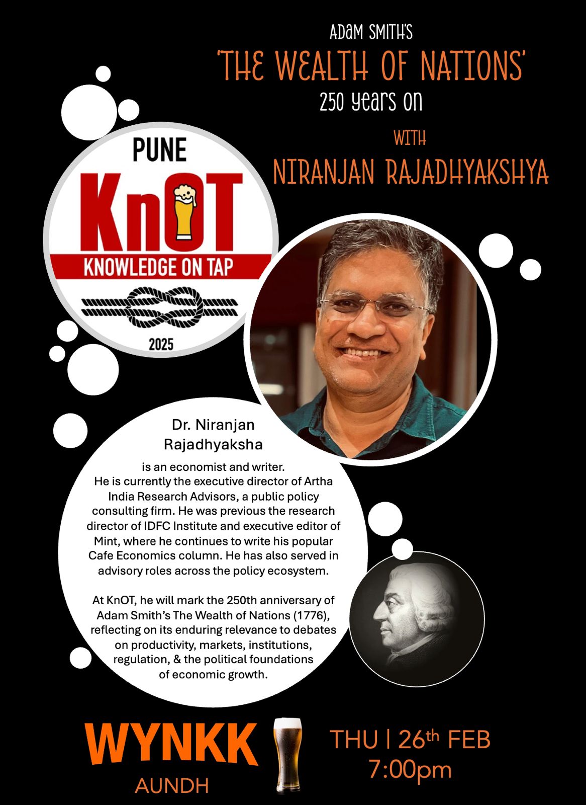 Pune KnOT: 250 Years of the Wealth of Nations - Niranjan Rajadhyakshya