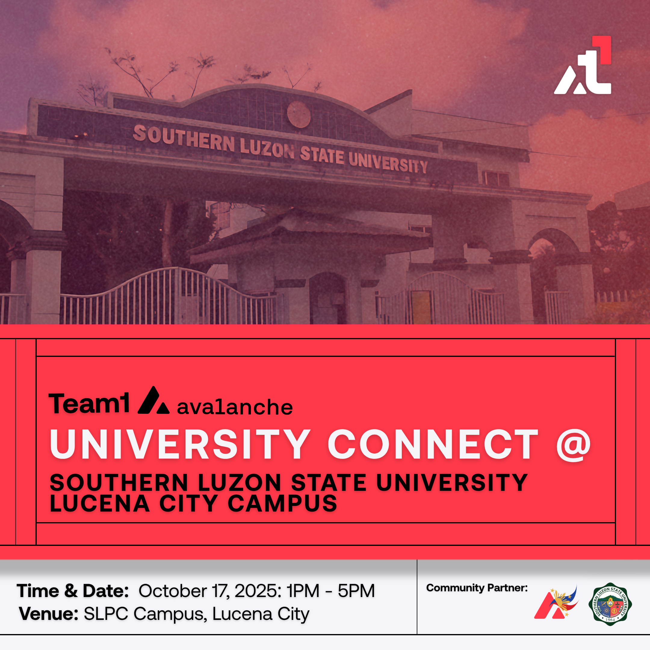Team1 Avalanche Academy Workshop @ Southern Luzon State University - Lucena City Campus