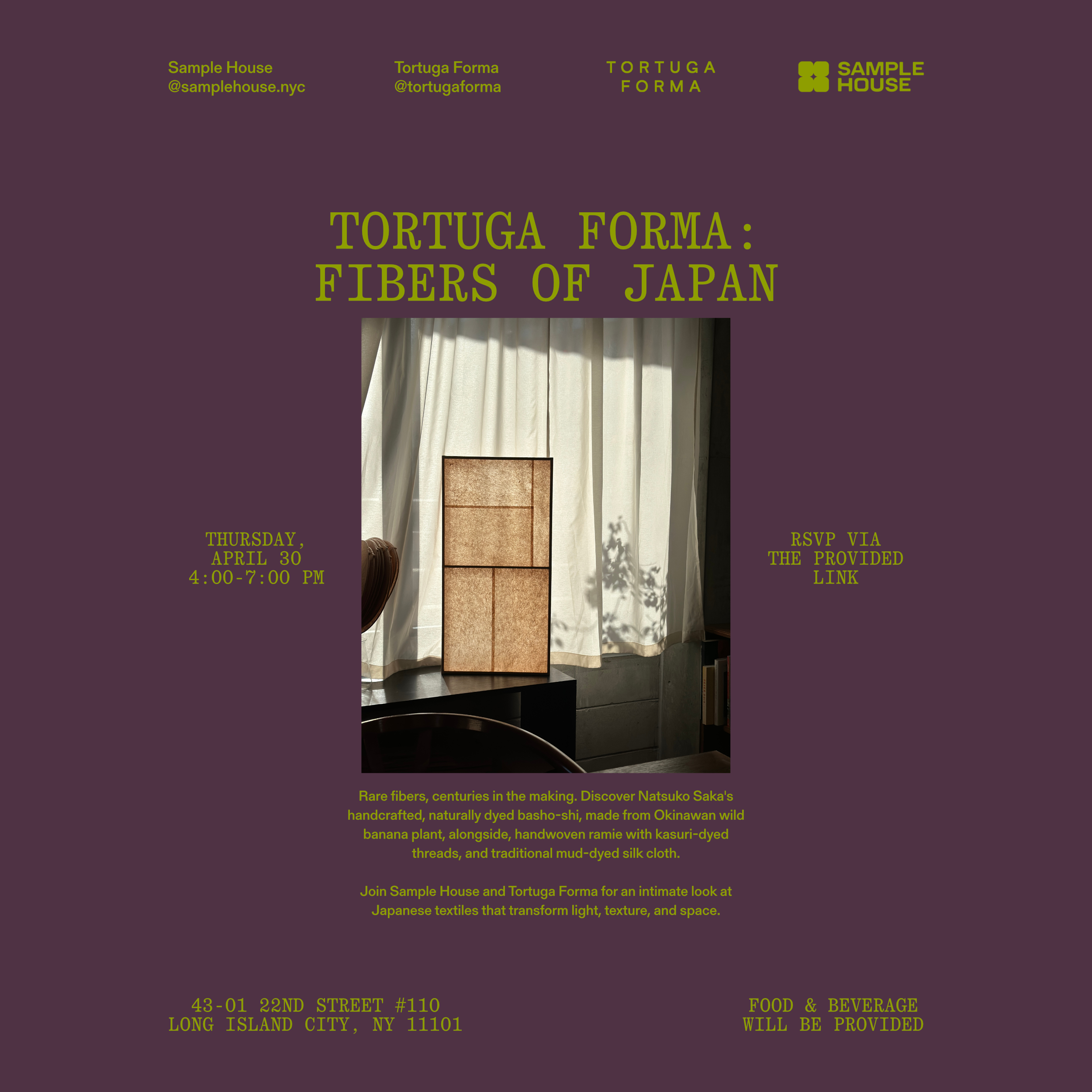 Tortuga Forma: Fibers of Japan