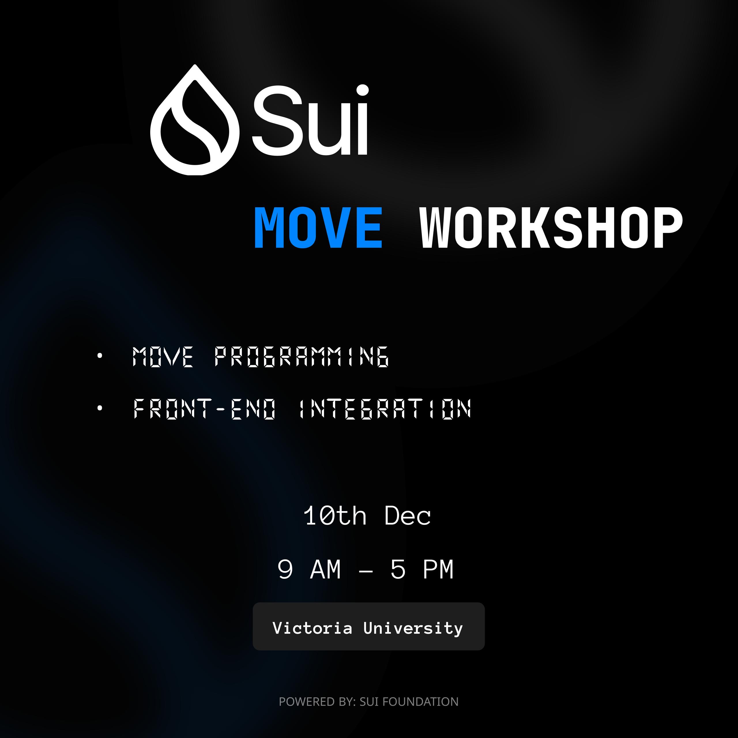SUI MOVE WORKSHOP