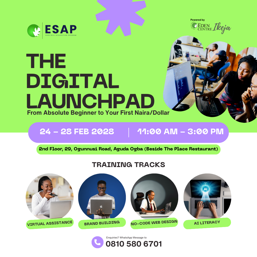 ESAP Digital Launchpad: Zero to First Dollar (by Eden Centre Ikeja)
