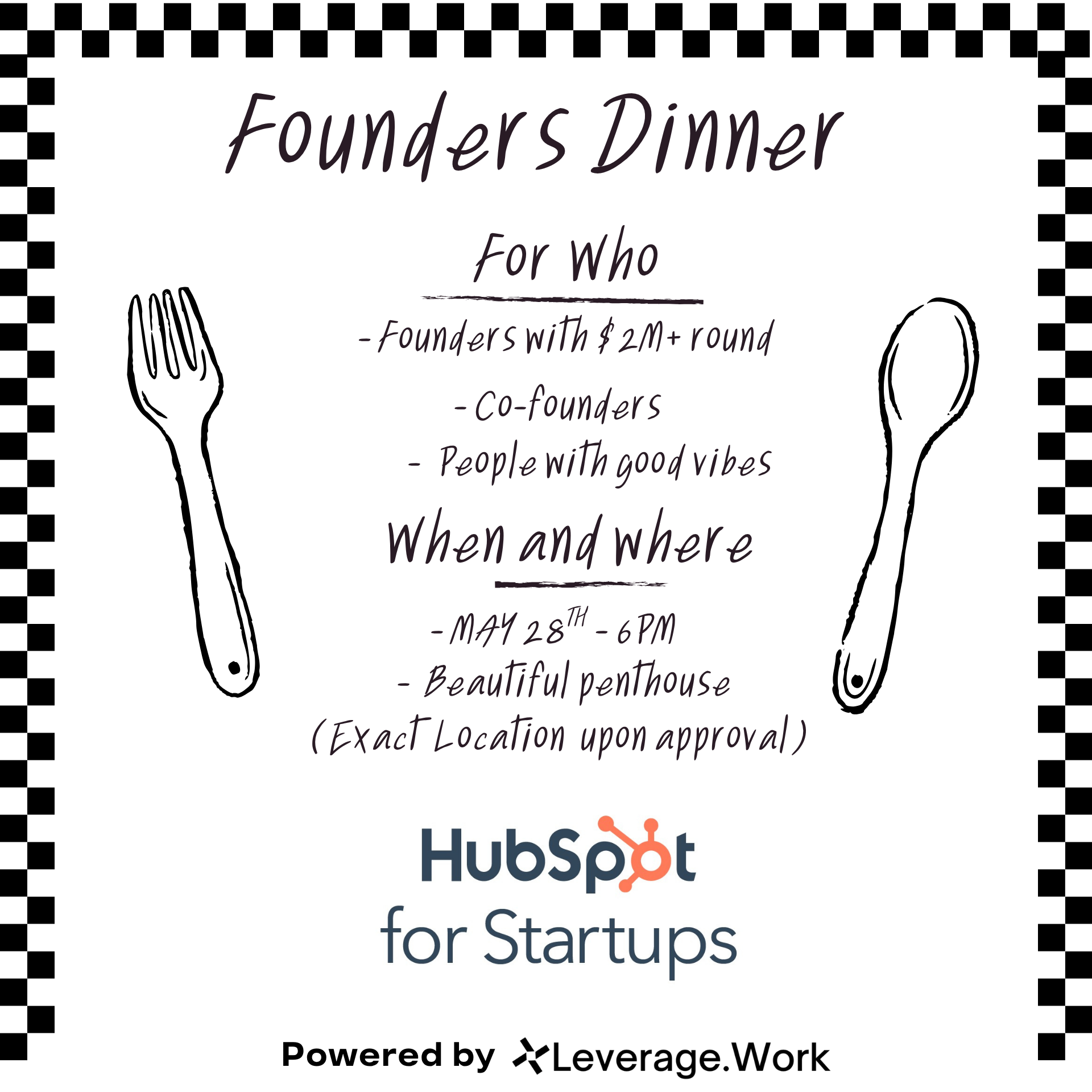 $2M+ Founders Dinner | HubSpot for Startups