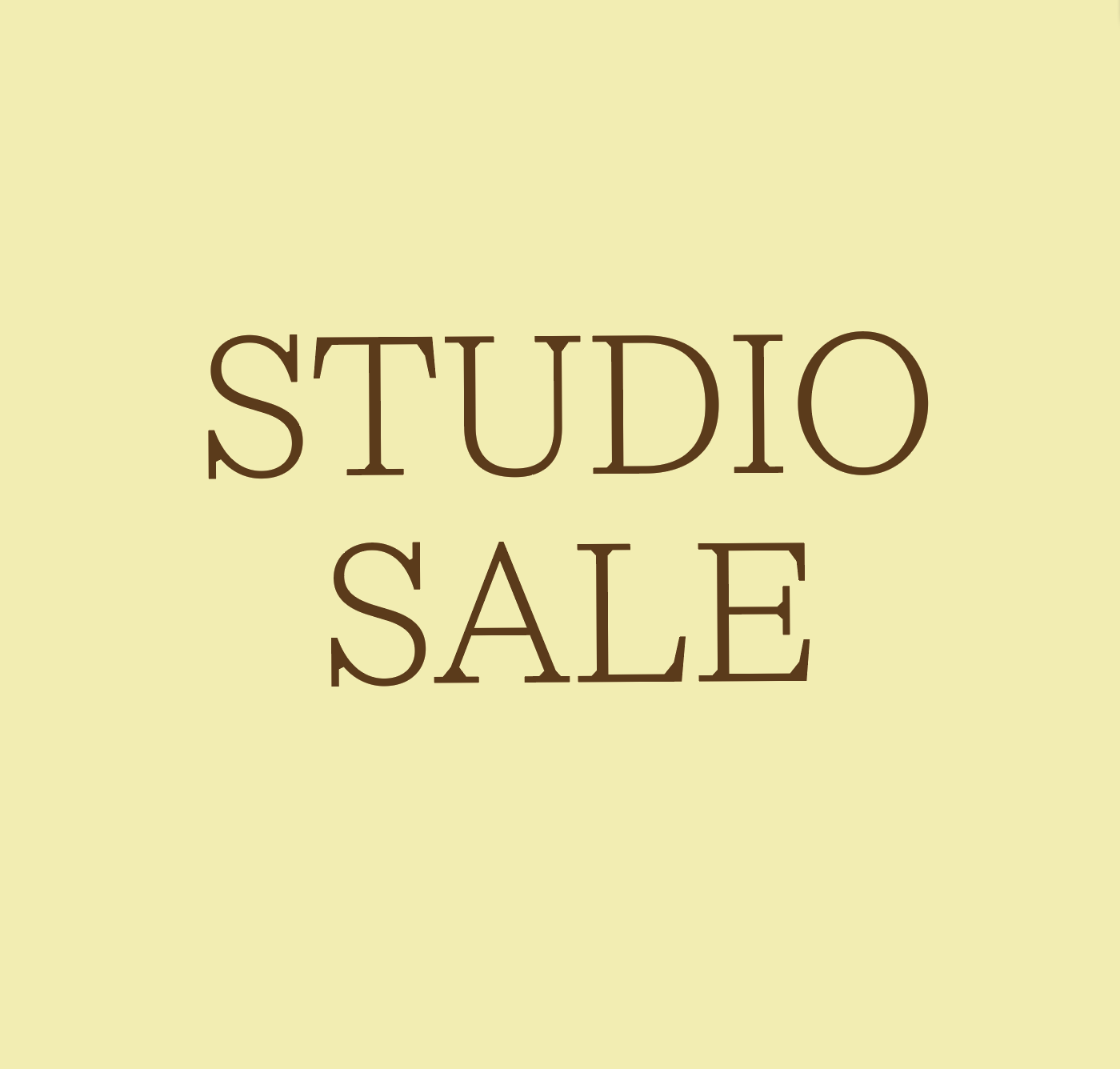 Cover art for #Evening at the Studio - Studio Sale — 2751 21st St