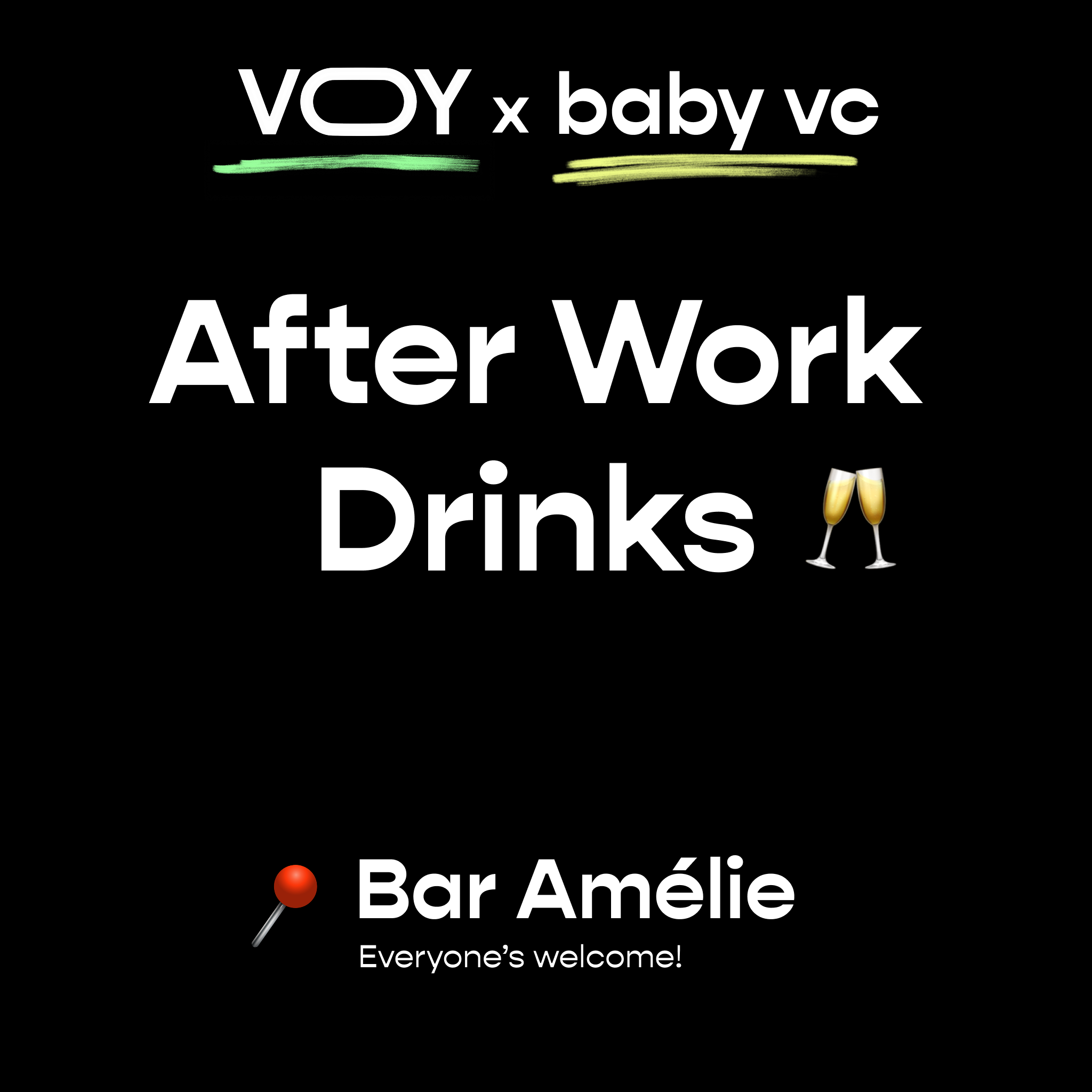 Baby VC × VOY After Work Drinks
