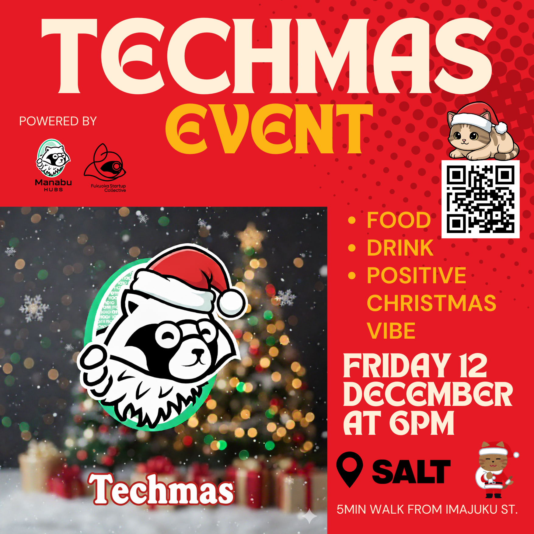 🎄 Techmas Fukuoka: Manabu Hubs Year-End Innovation Gala 🚀