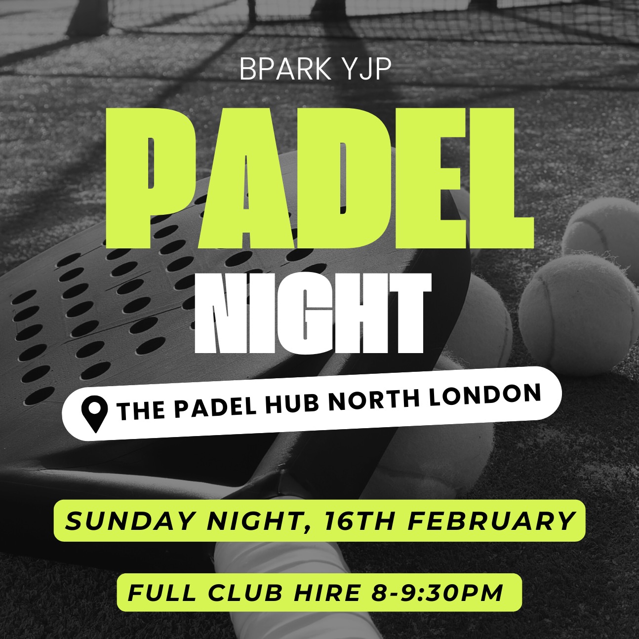 Bpark YJP Padel night