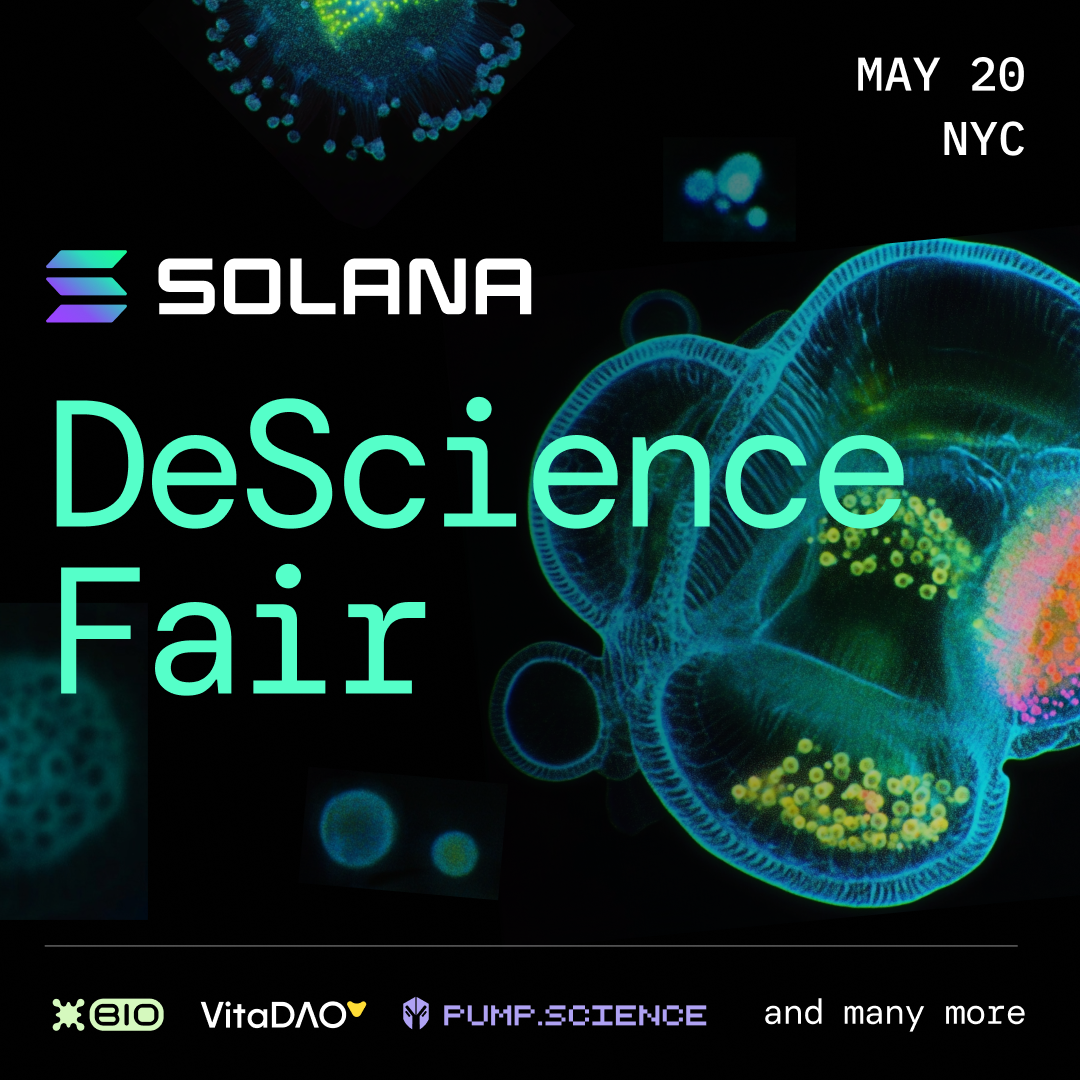 SolanaのDeScienceフェアのイラスト