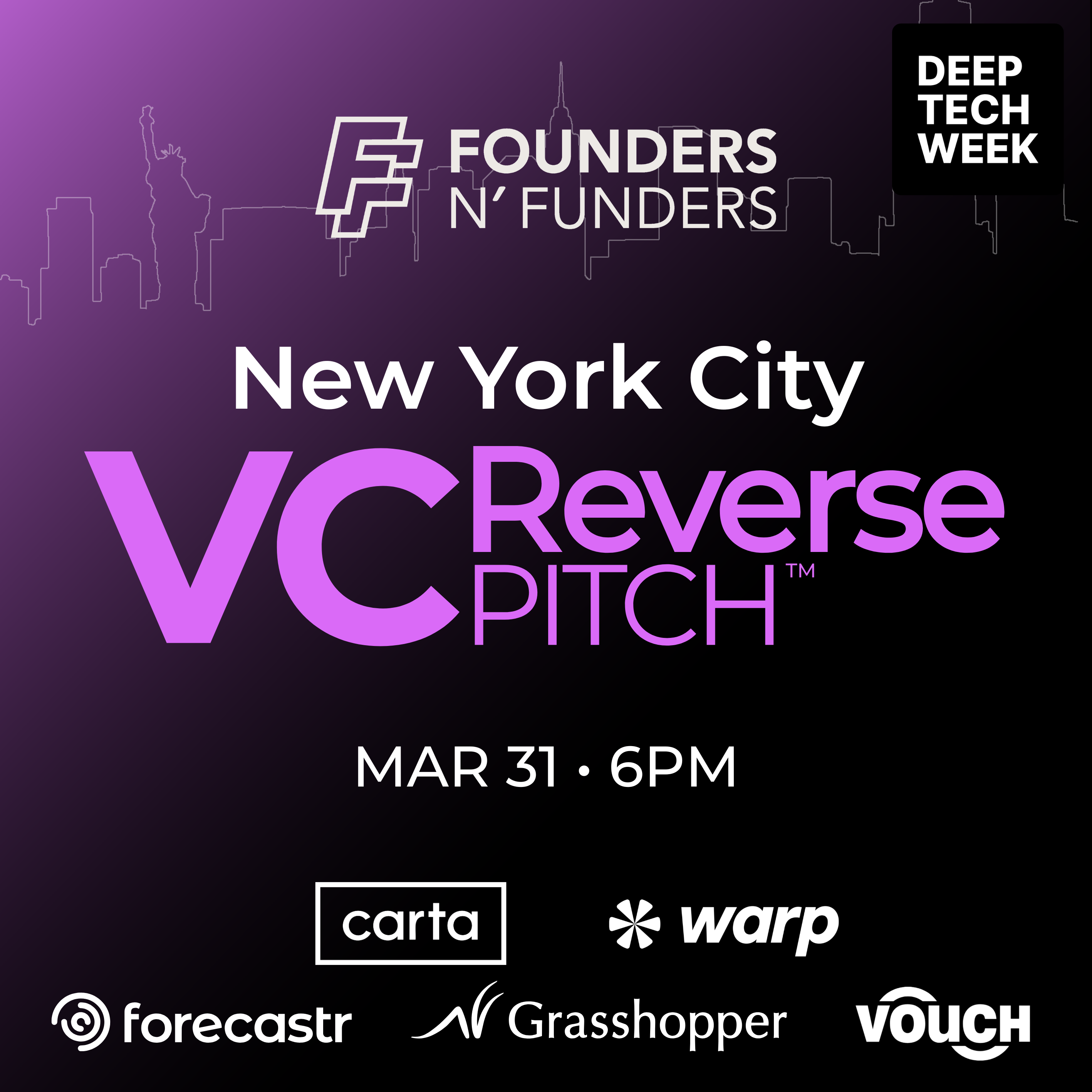 Founders N' Funders: NYC VC Reverse Pitch