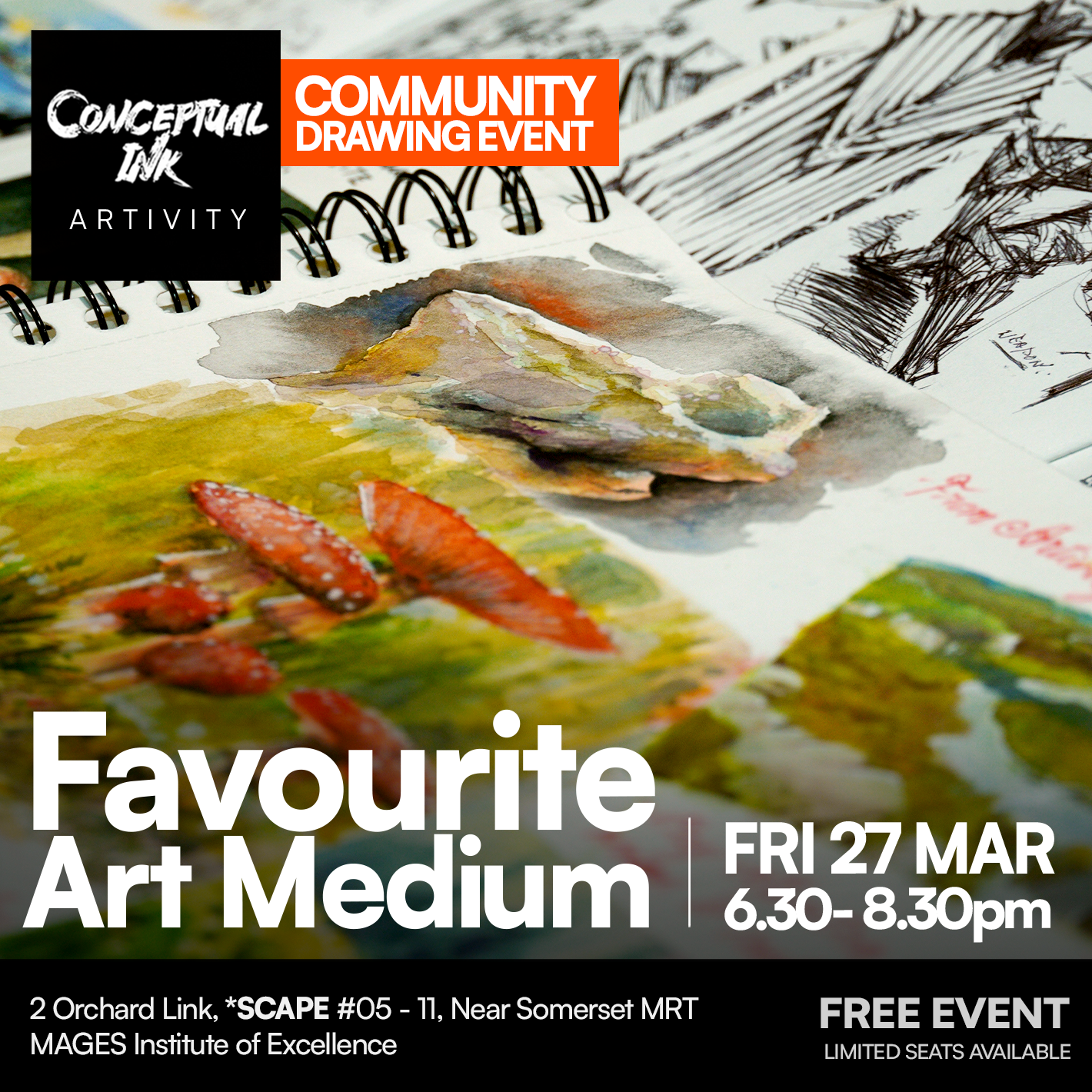 Artivity - A Community Drawing Event: Favourite Art Medium