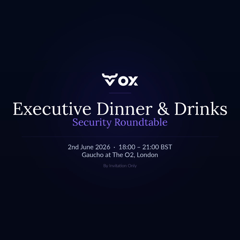OX Security Executive Roundtable Dinner | InfoSec London 2026