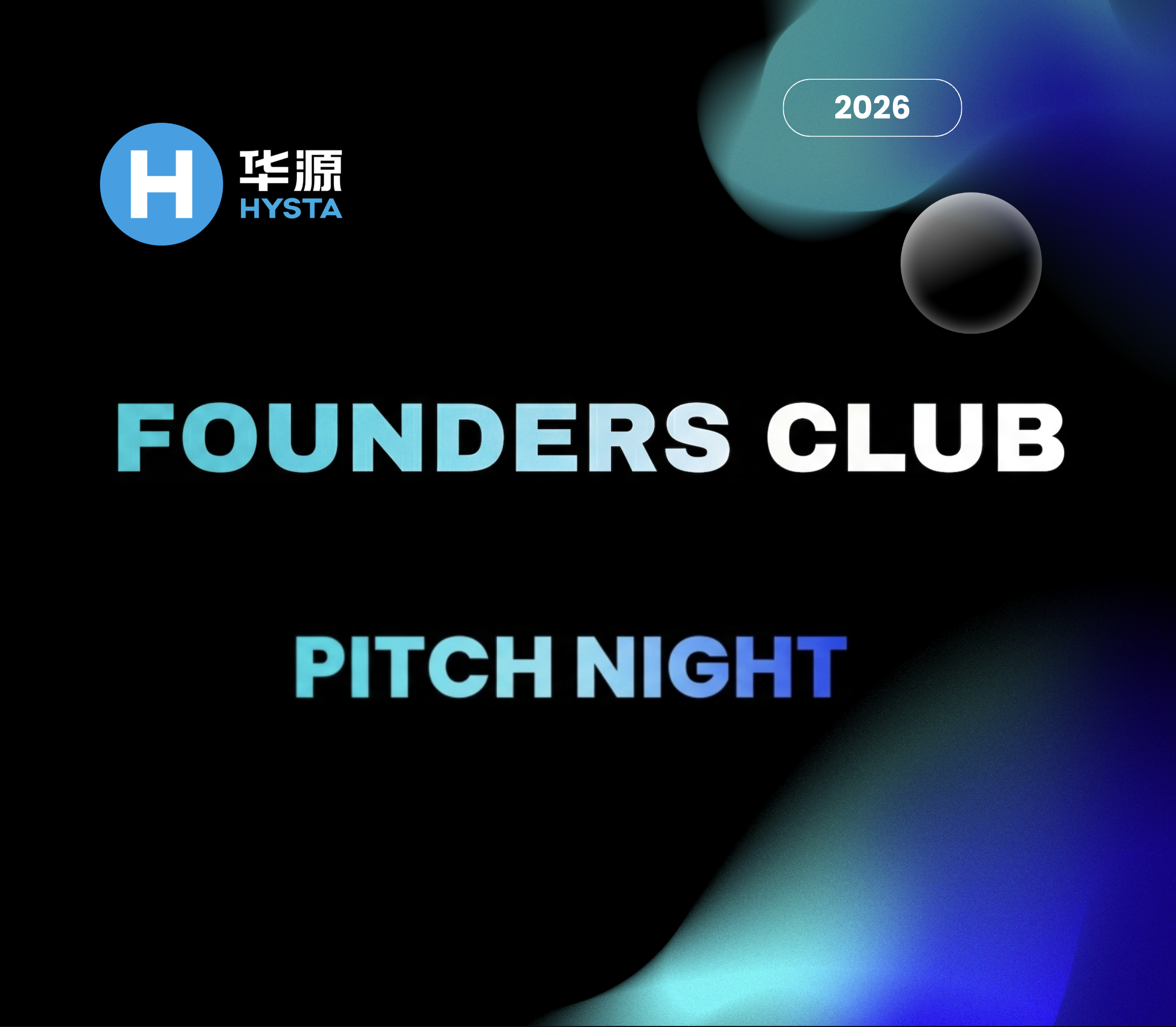 Cover art for #HYSTA Founders Club Pitch Night — Mountain View, California