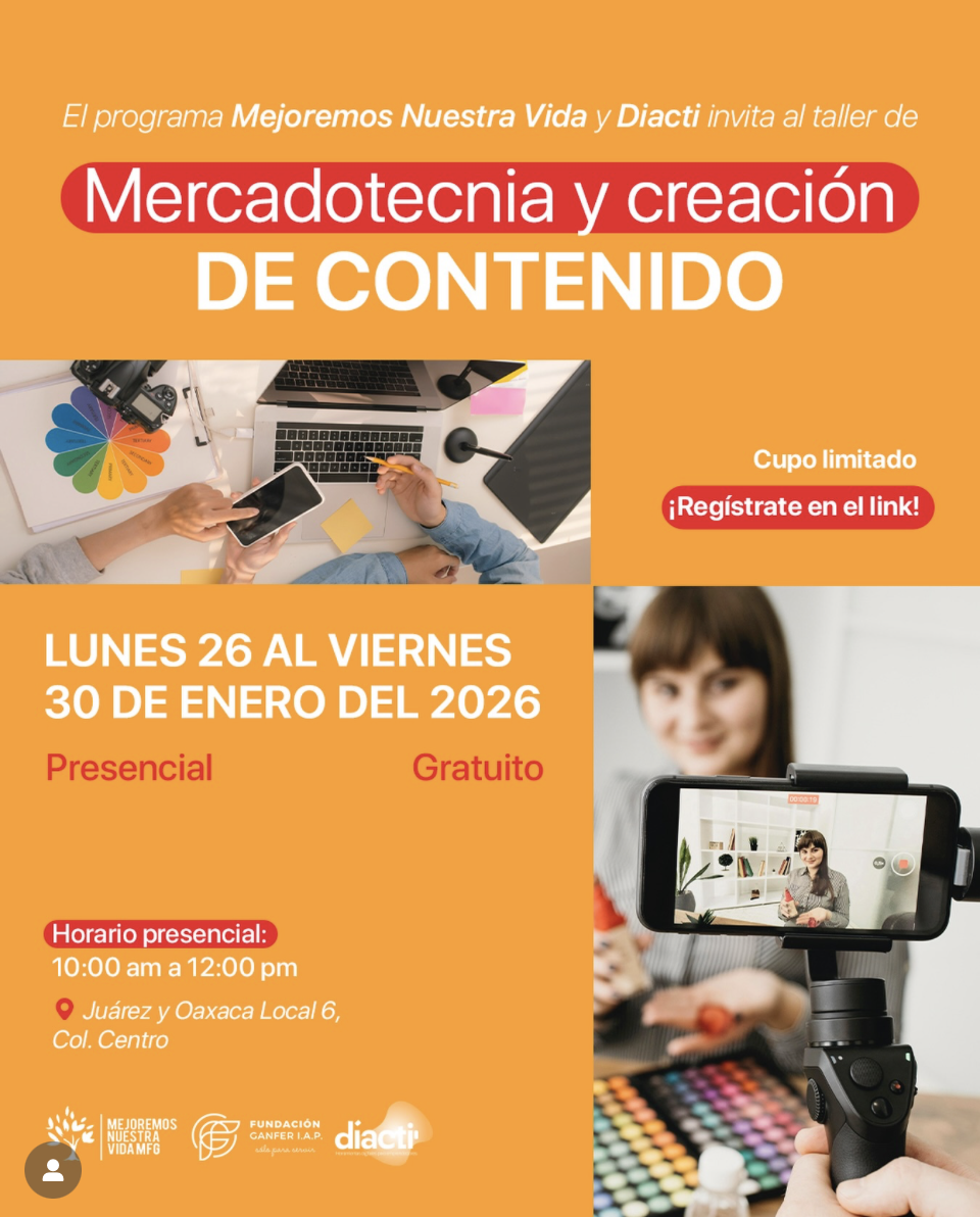 Creación de contenido orgánico en redes sociales | Fundación Ganfer