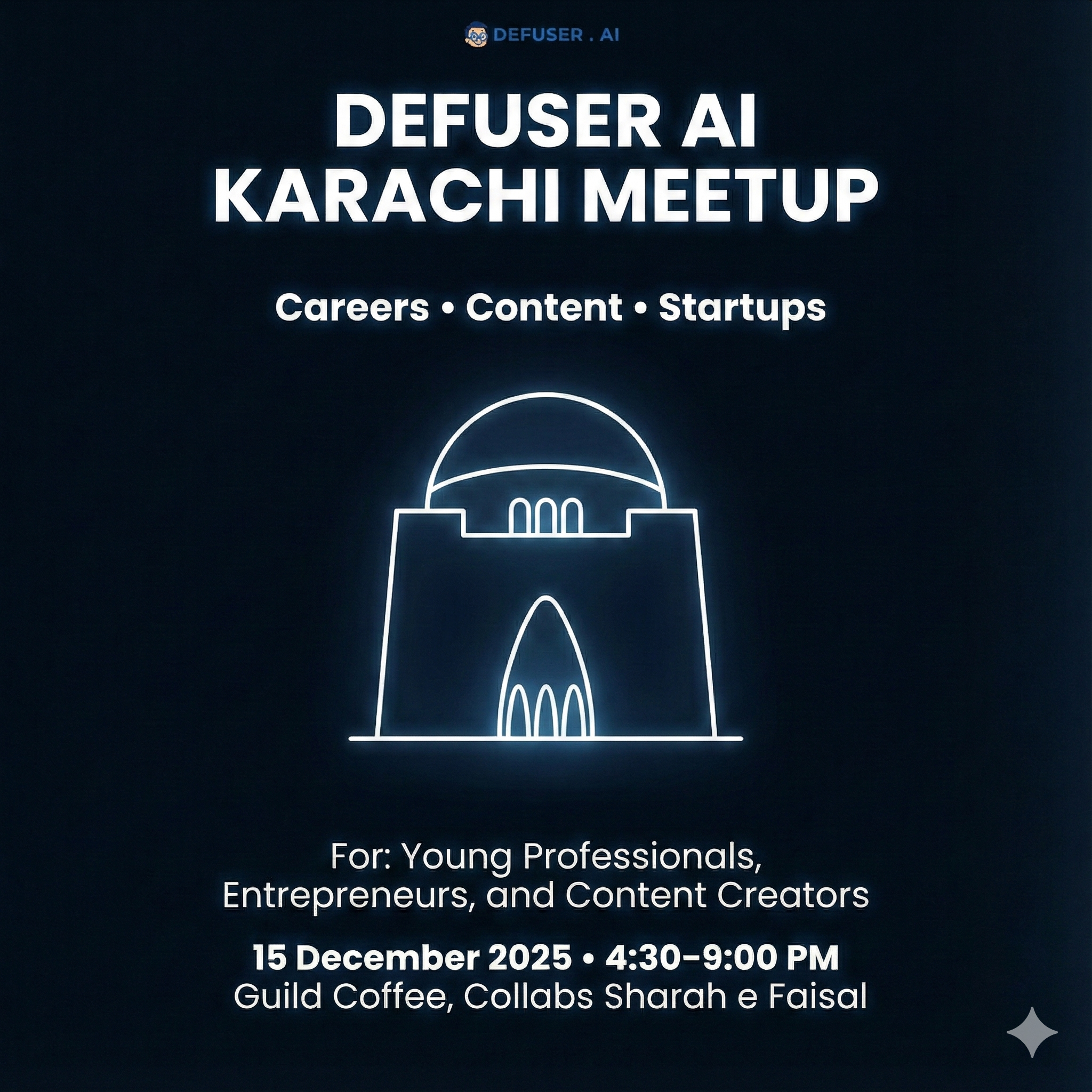 Karachi IRL: Creators, Careers & Founders - hosted by Defuser AI