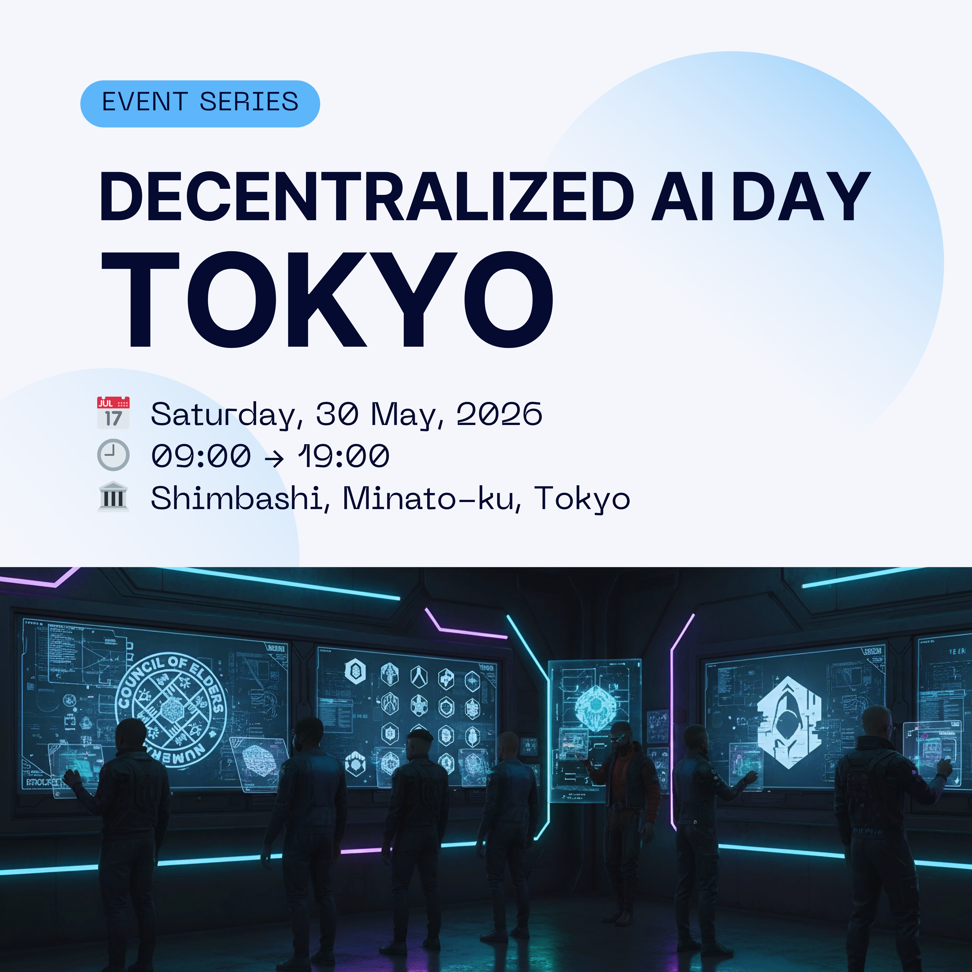 Cover art for #Decentralized AI Day Tokyo (2026) — Minato City, Japan