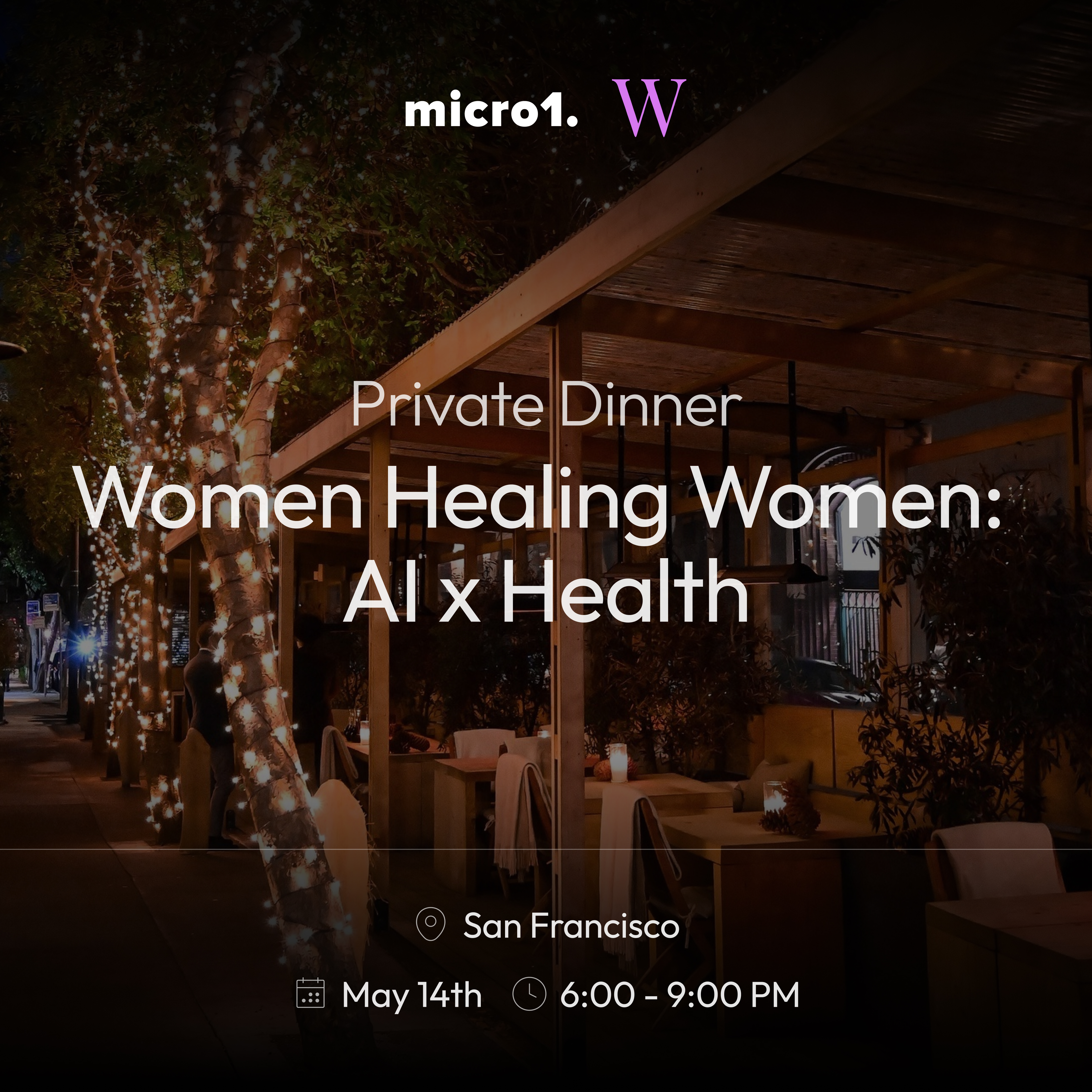 Women Healing Women: AI x Health — Private Dinner