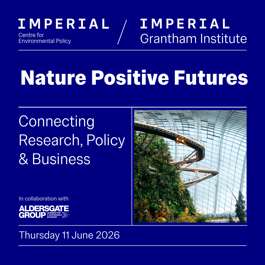 Cover art for #Nature Positive Futures: Connecting Research, Policy and Business — London, United Kingdom