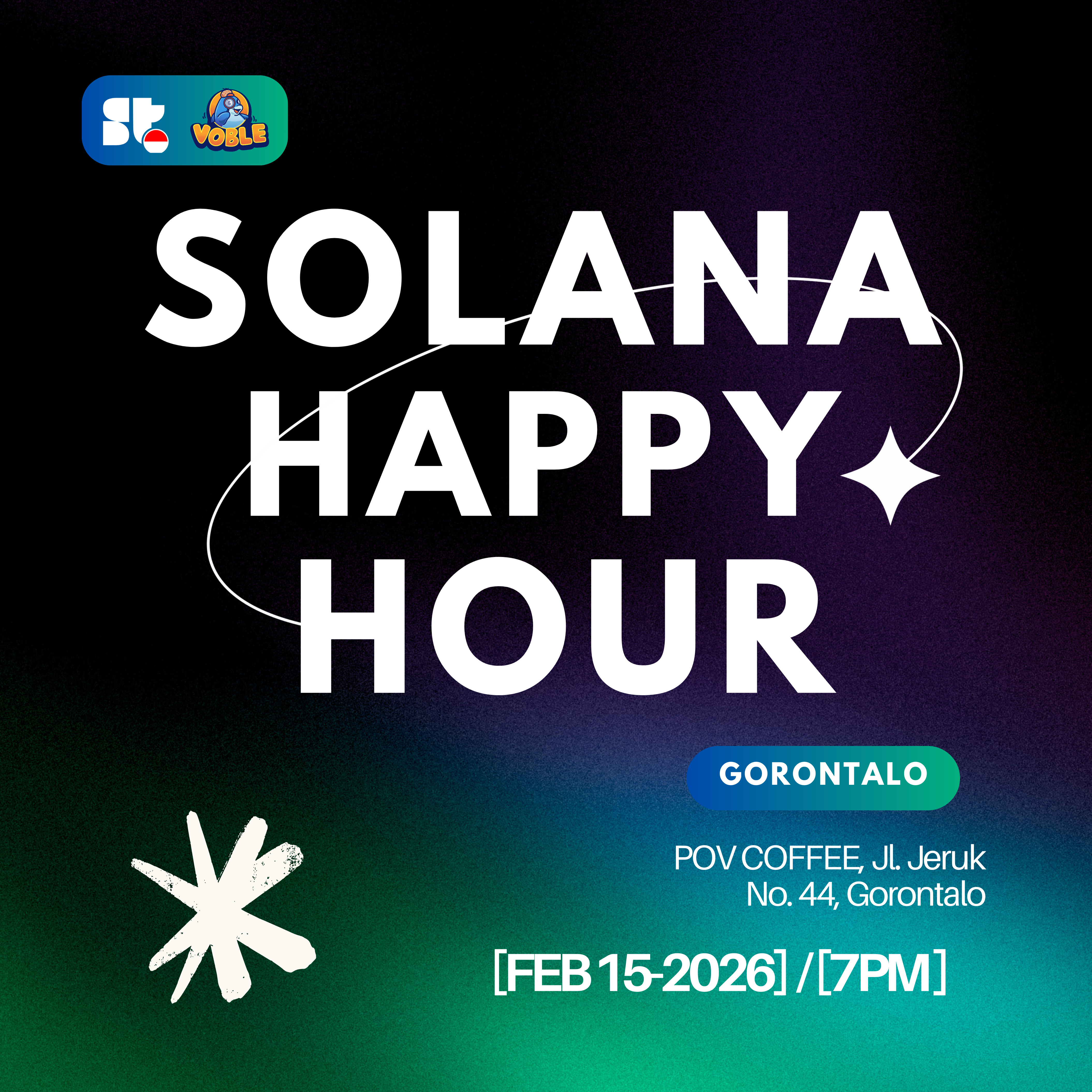 Solana Happy Hour Gorontalo with Voble, Superteam Indonesia