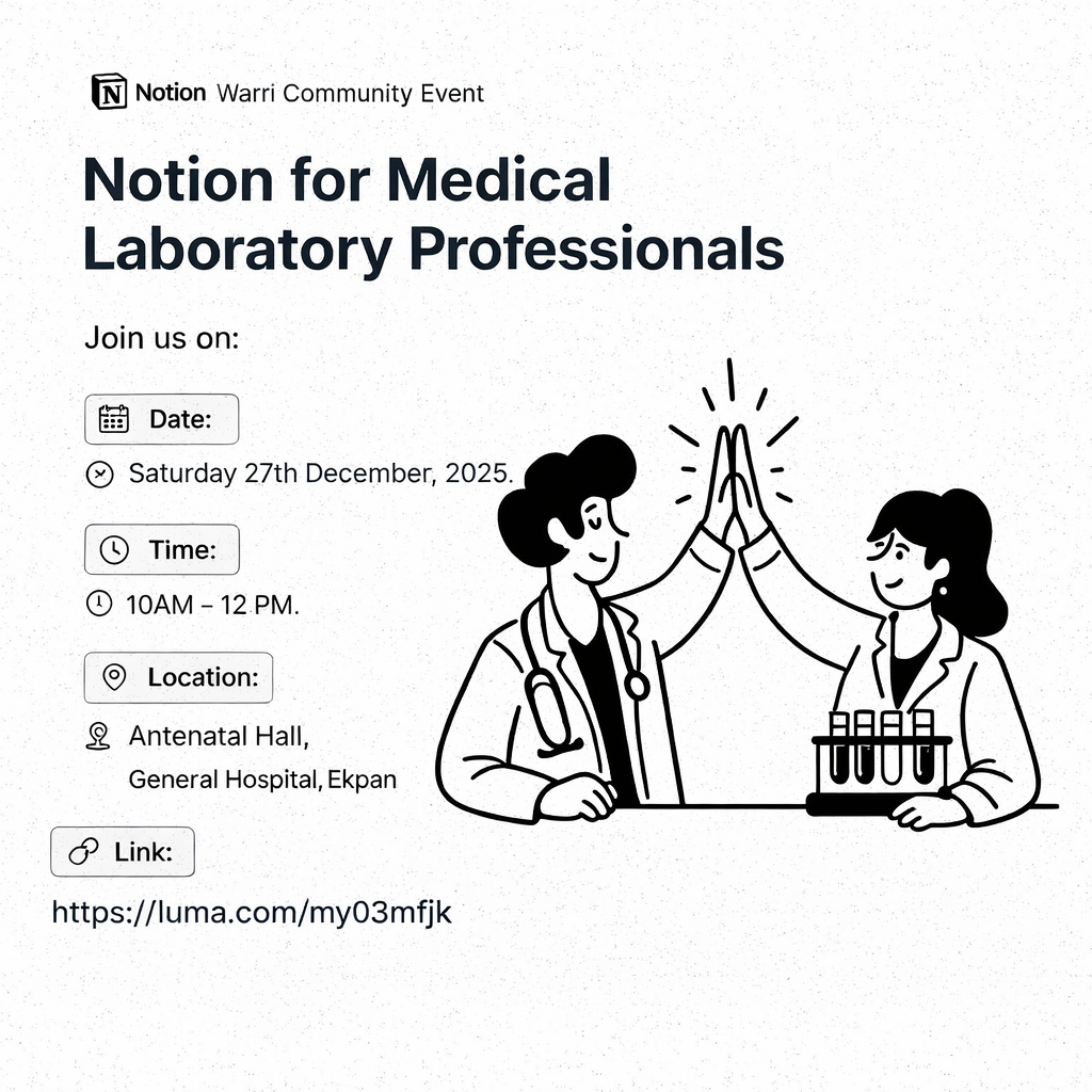 Notion for Medical Laboratory Professionals
