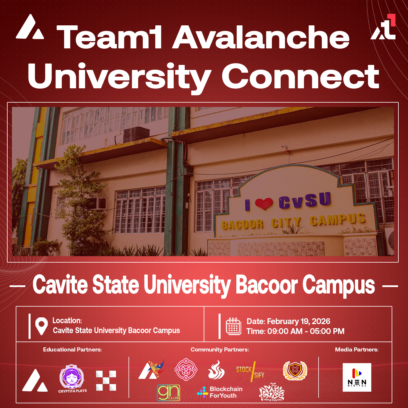 Team1 Avalanche University Connect @ Cavite State University Bacoor Campus
