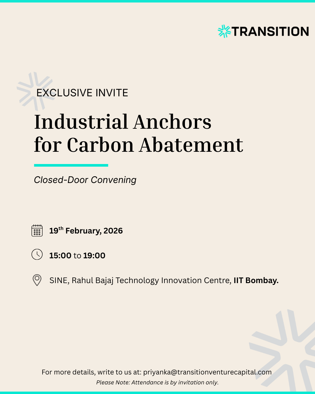 Industrial Anchors for Carbon Abatement: Closed-Door Convening