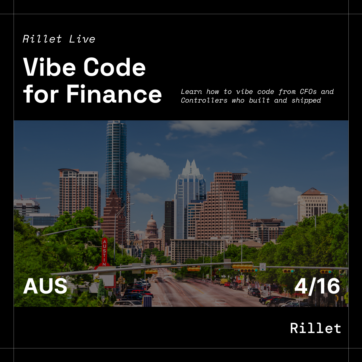 Vibe Code for Finance โ Austin