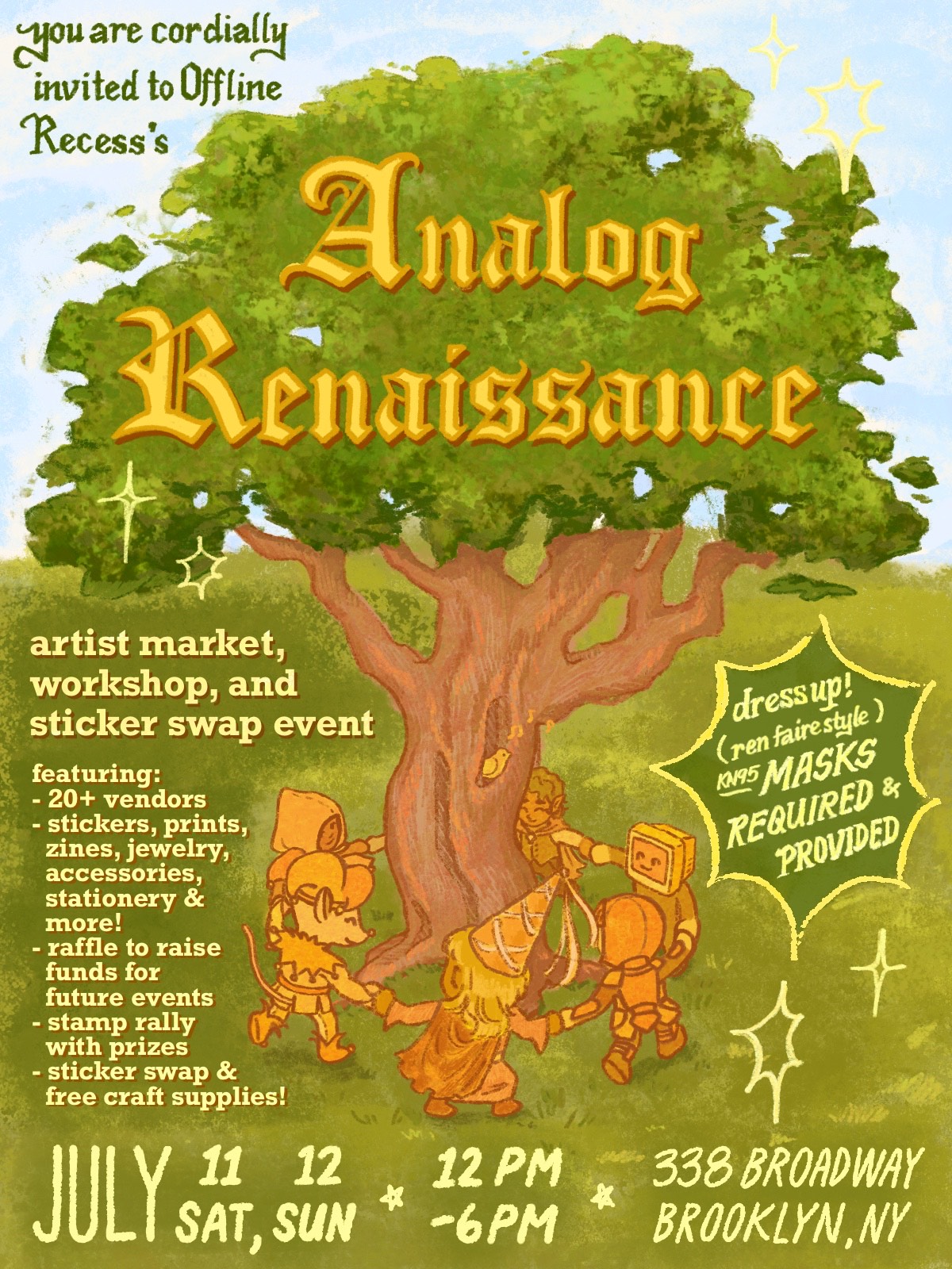 Ren Faire Inspired Artist Market - "Analog Renaissance" by Offline Recess