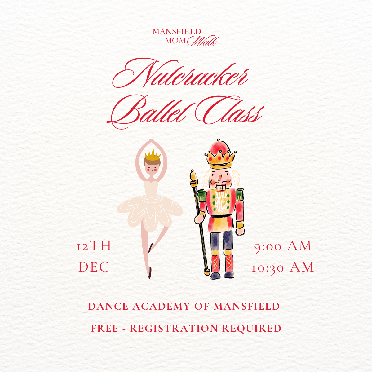 Nutcracker Ballet Class 9:00 AM