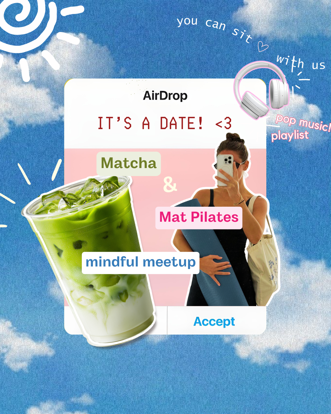 Matcha & Mat Pilates: A Mindful Meetup (Saturday, February 14 | 8AM)