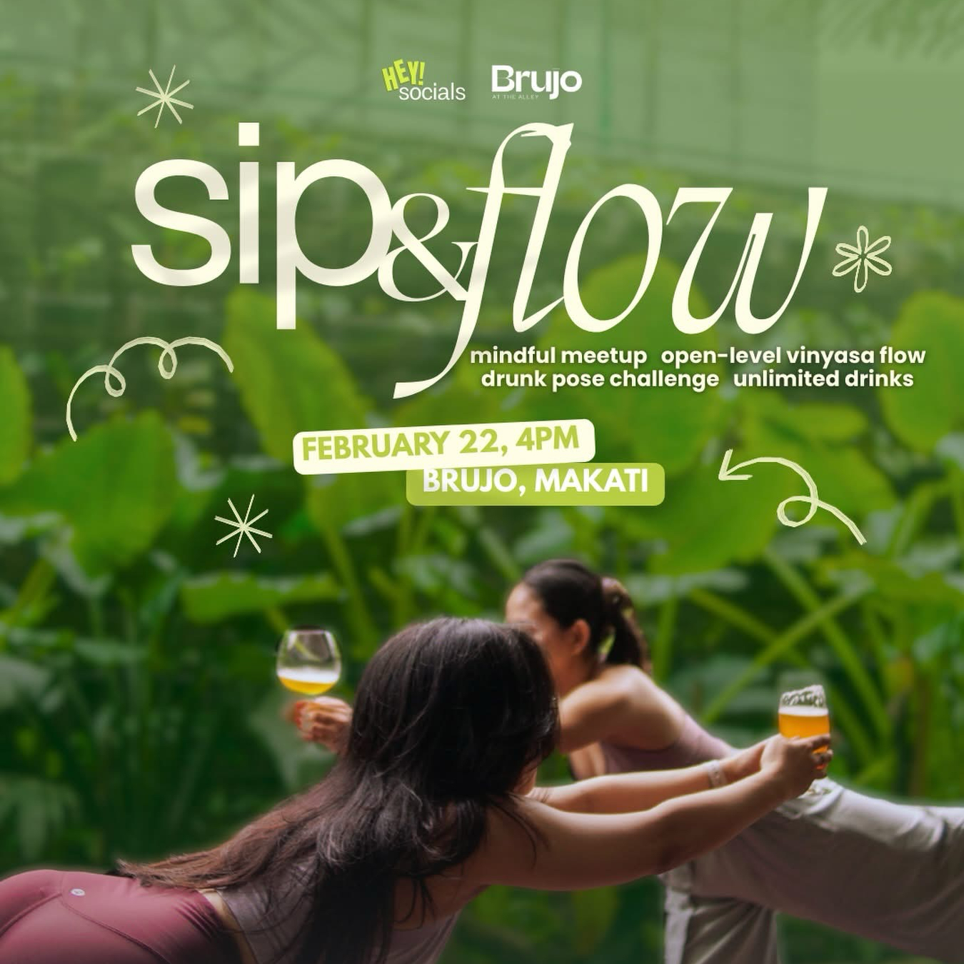 Sip & Flow: A Playful Yoga Class paired with Craft Beer (Sunday, February 22 | 5PM)