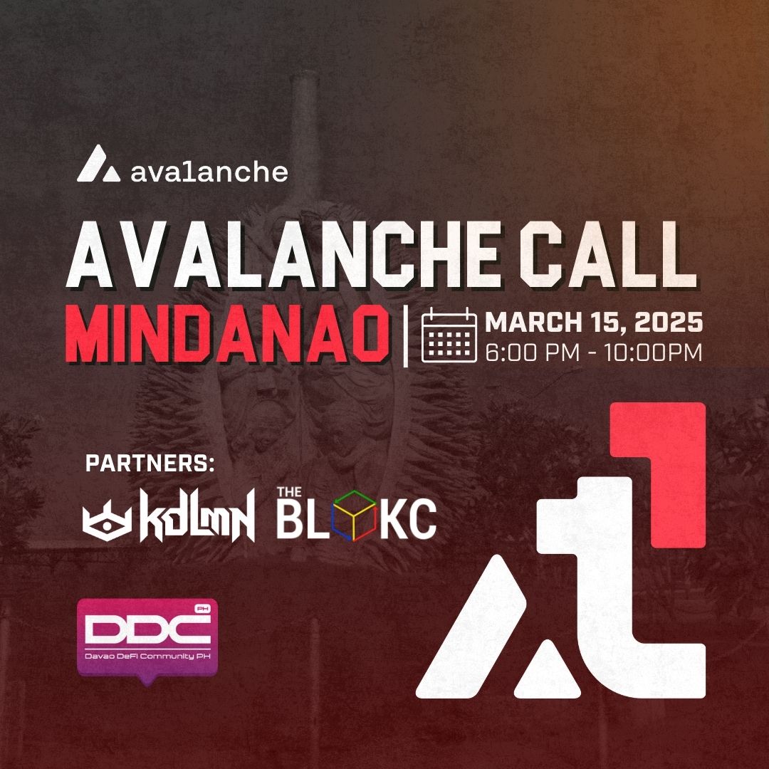 Avalanche Community Call - Mindanao, Philippines 🇵🇭