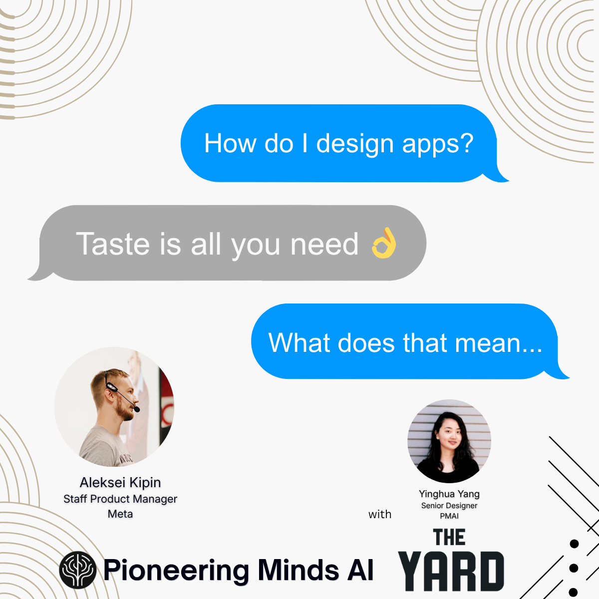 Is Taste All You Need? PMAI AI Design Workshop