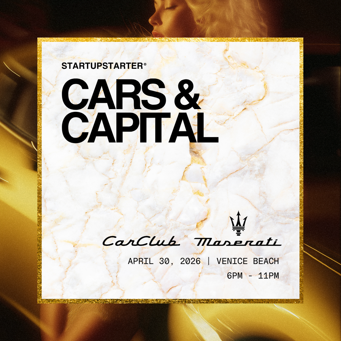Cars & Capital | Presented by CarClub & Maserati