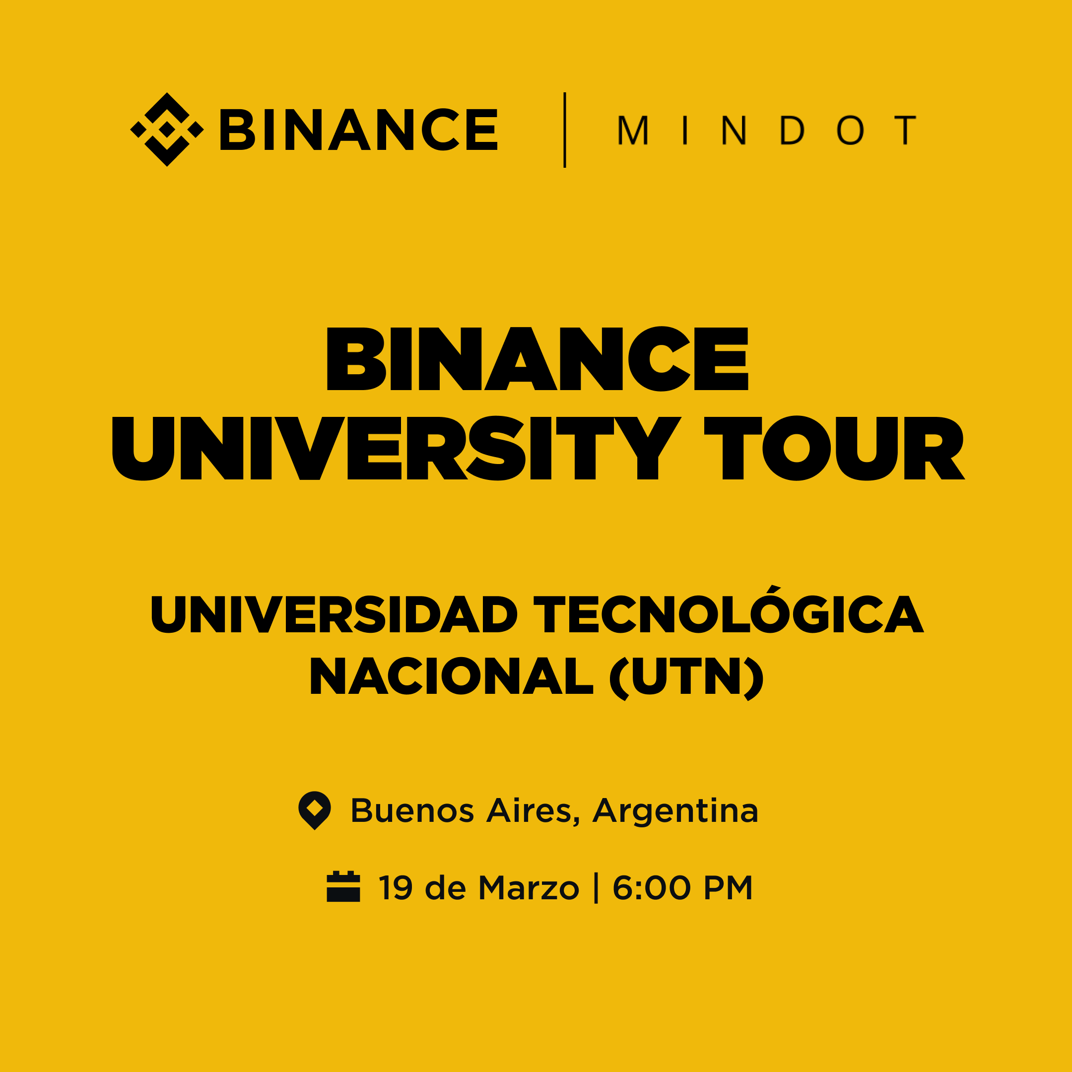 Binance University Tour | UTN Buenos Aires