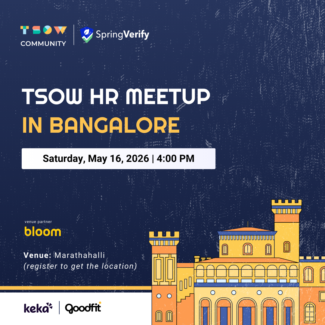 TSOW HR Meetup in Bangalore
