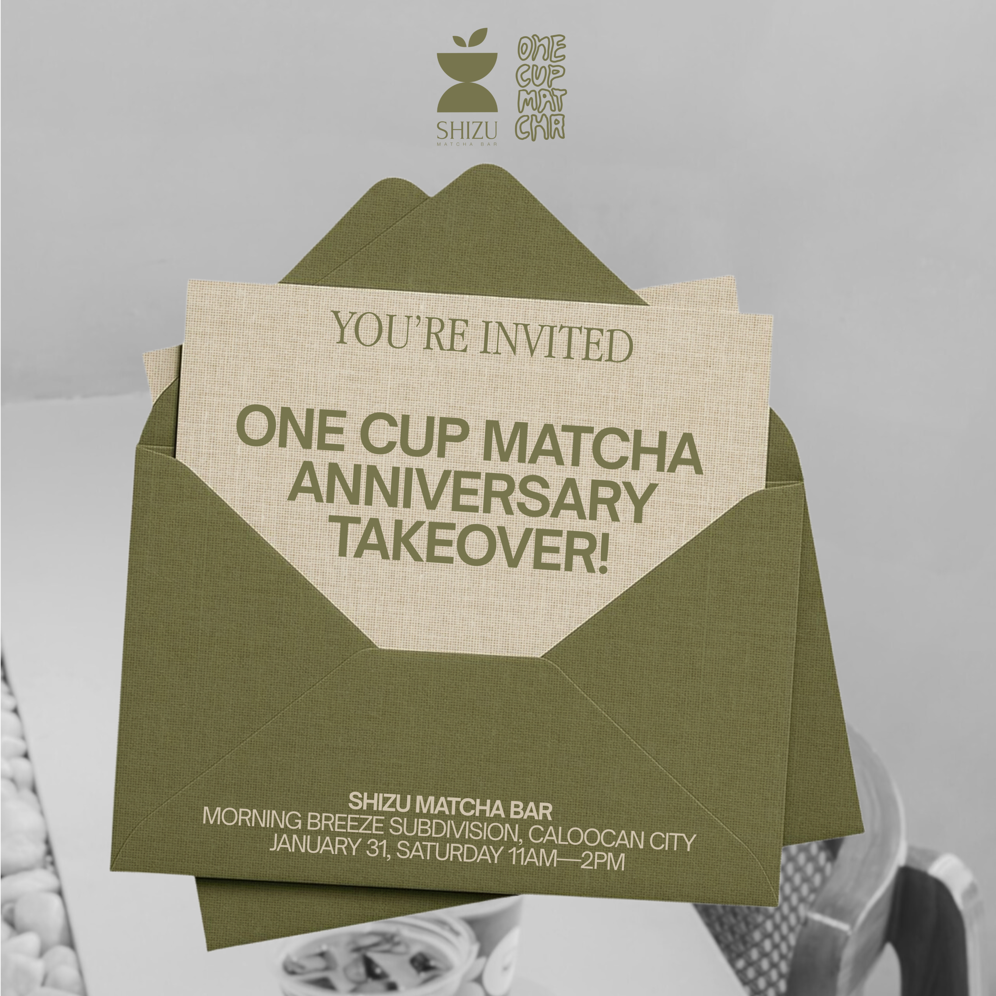 Shizu x One Cup Matcha Anniversary Takeover