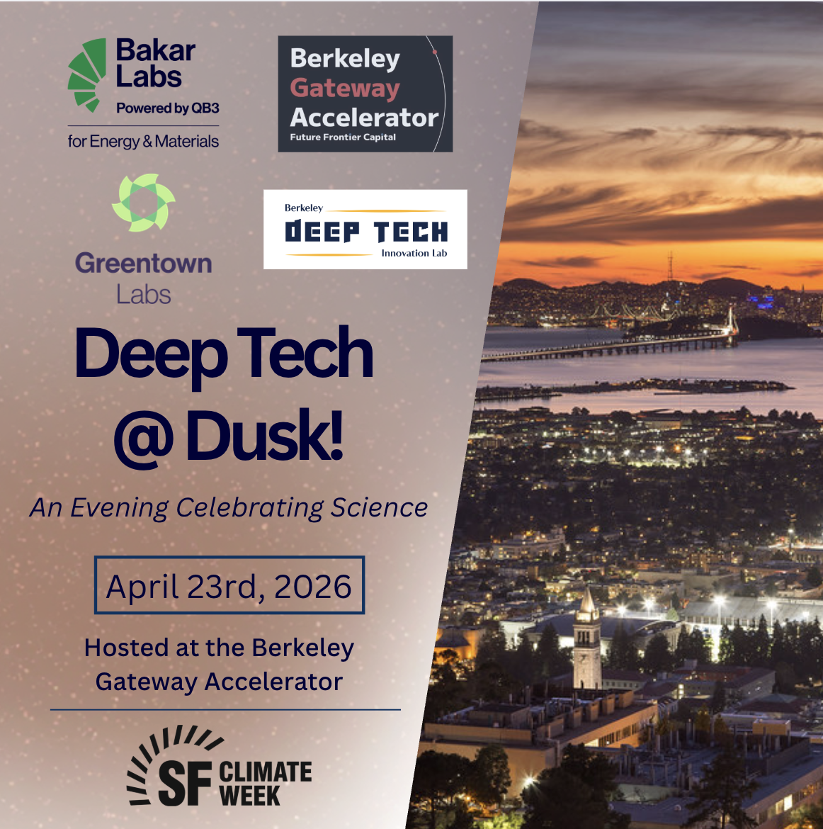 Deep Tech at Dusk! An Evening Celebrating Science