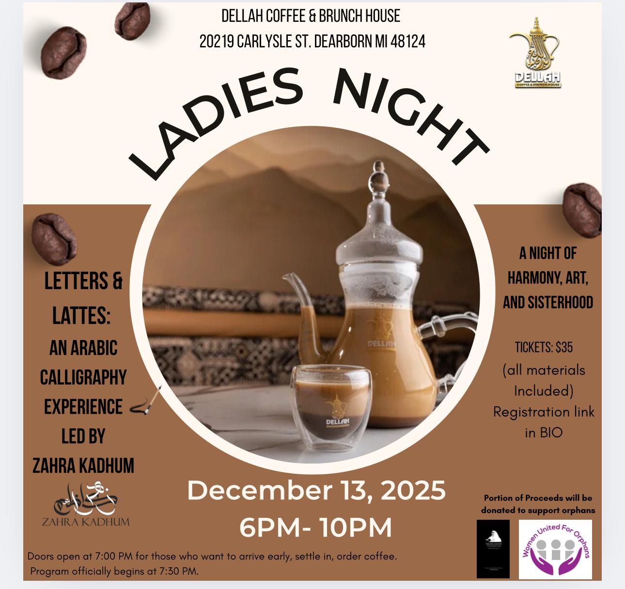 Ladies Arabic Calligraphy Night ☕️🖋️