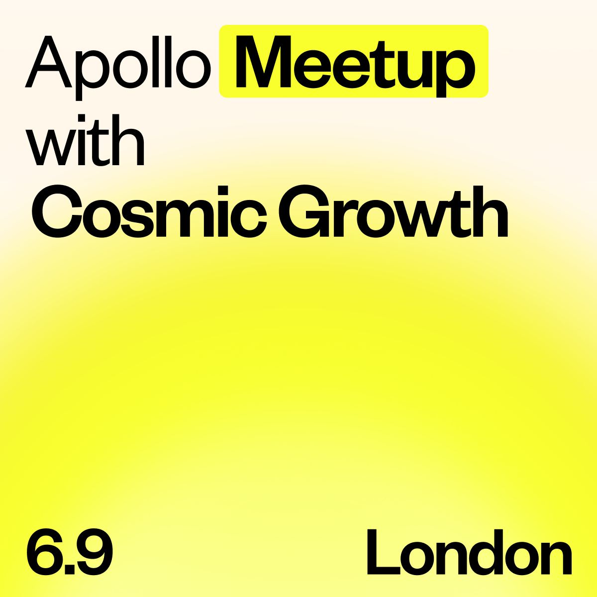 London Meetup with Cosmic Growth