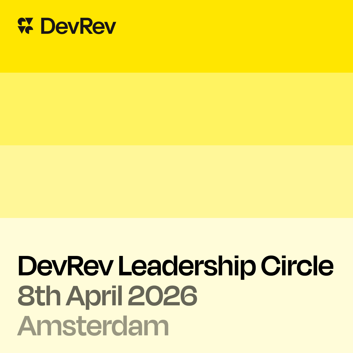 DevRev Leadership Circle Amsterdam 2026