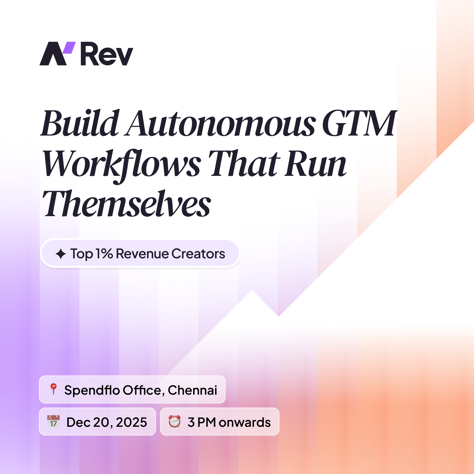 Top 1% Revenue Creators Workshop - Chennai