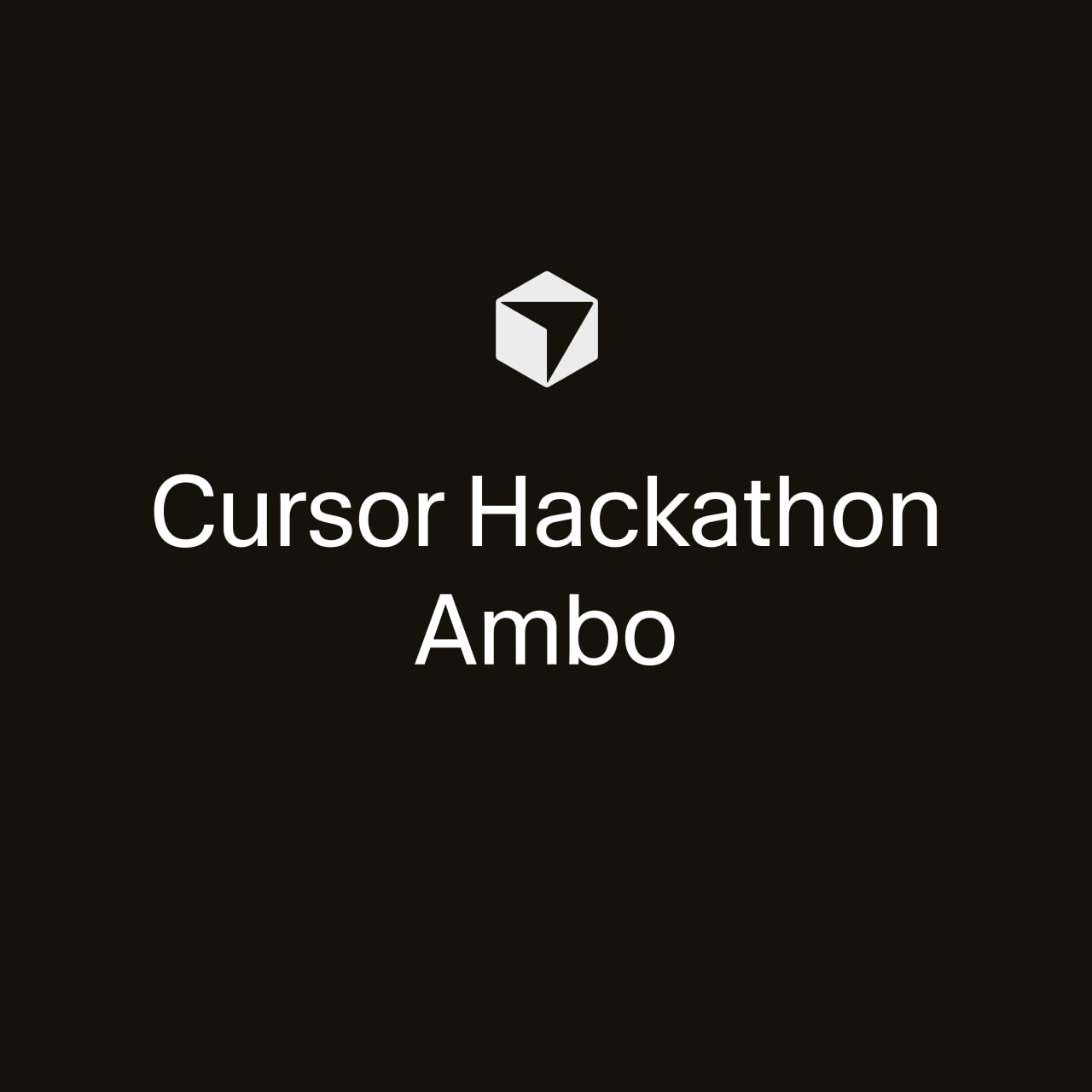 Cursor Hackathon Ambo