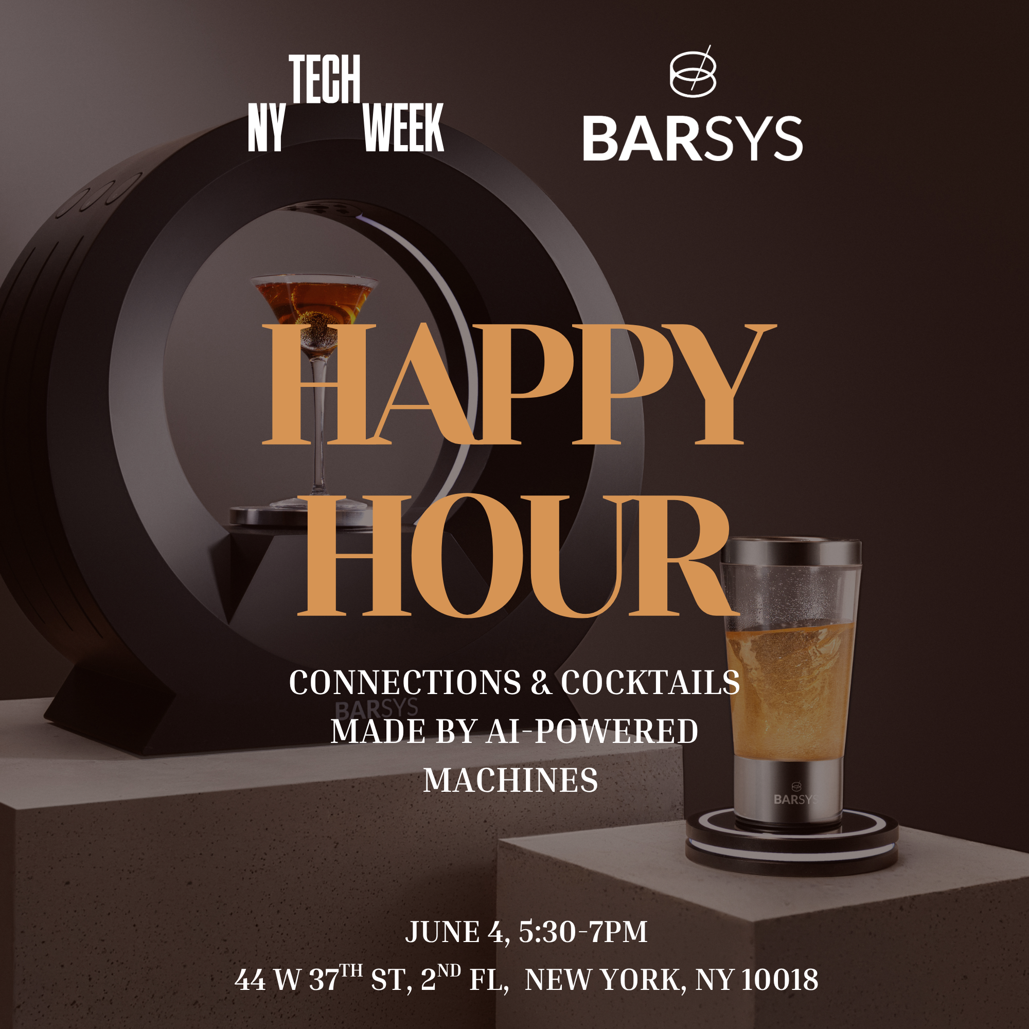 Cover art for #Barsys NY Tech Week Happy Hour — 44 W 37th St 2nd floor
