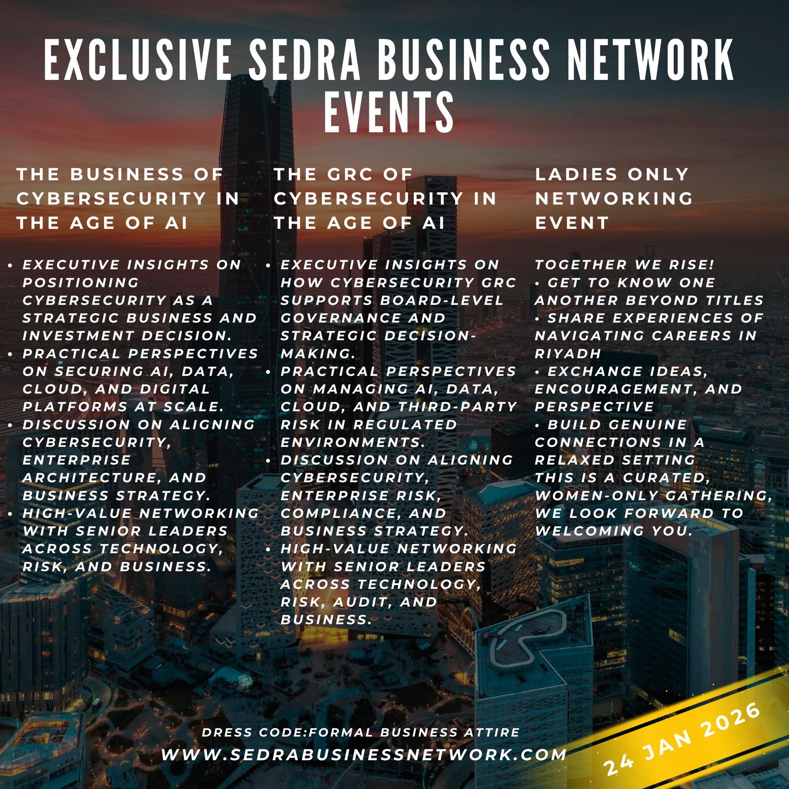 Sedra Business Networking Events