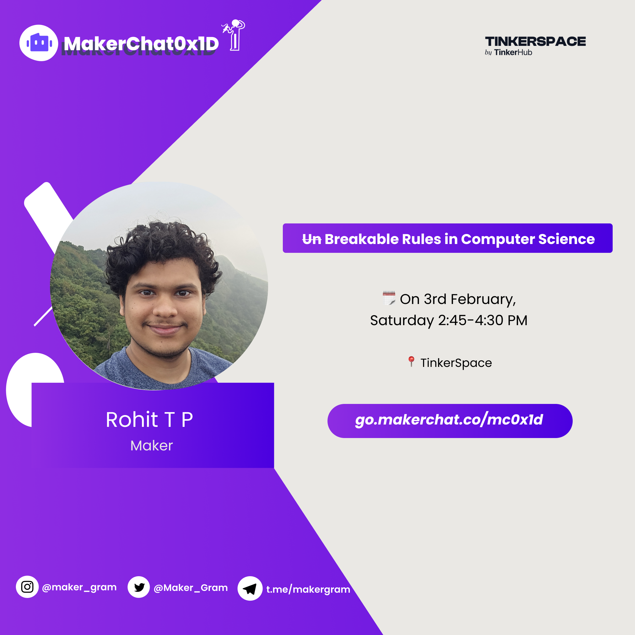 MakerChat 0x1D - UnBreakable rules in computer Science